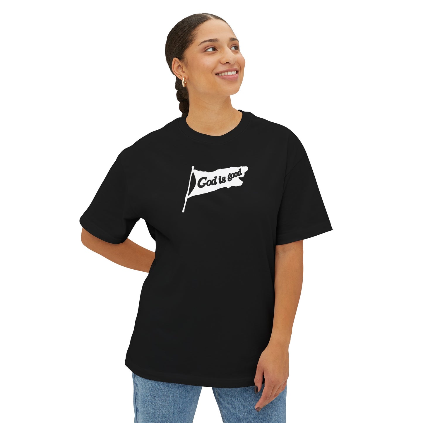 GOD IS GOOD Oversized Boxy Tee