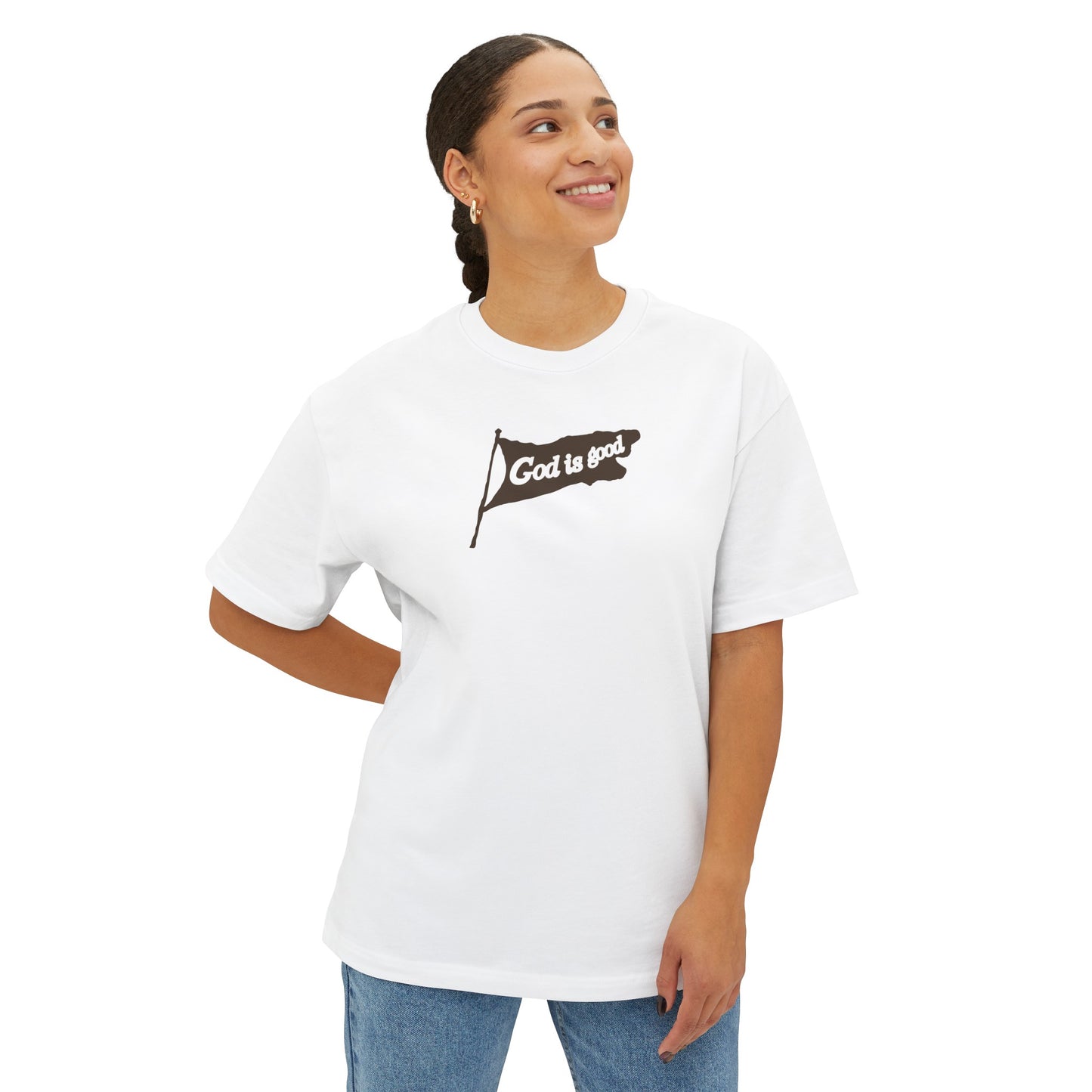 GOD IS GOOD Oversized Boxy Tee