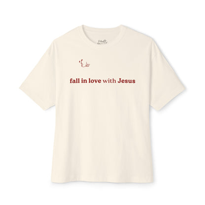 Fall In Love With Jesus Oversized Tee